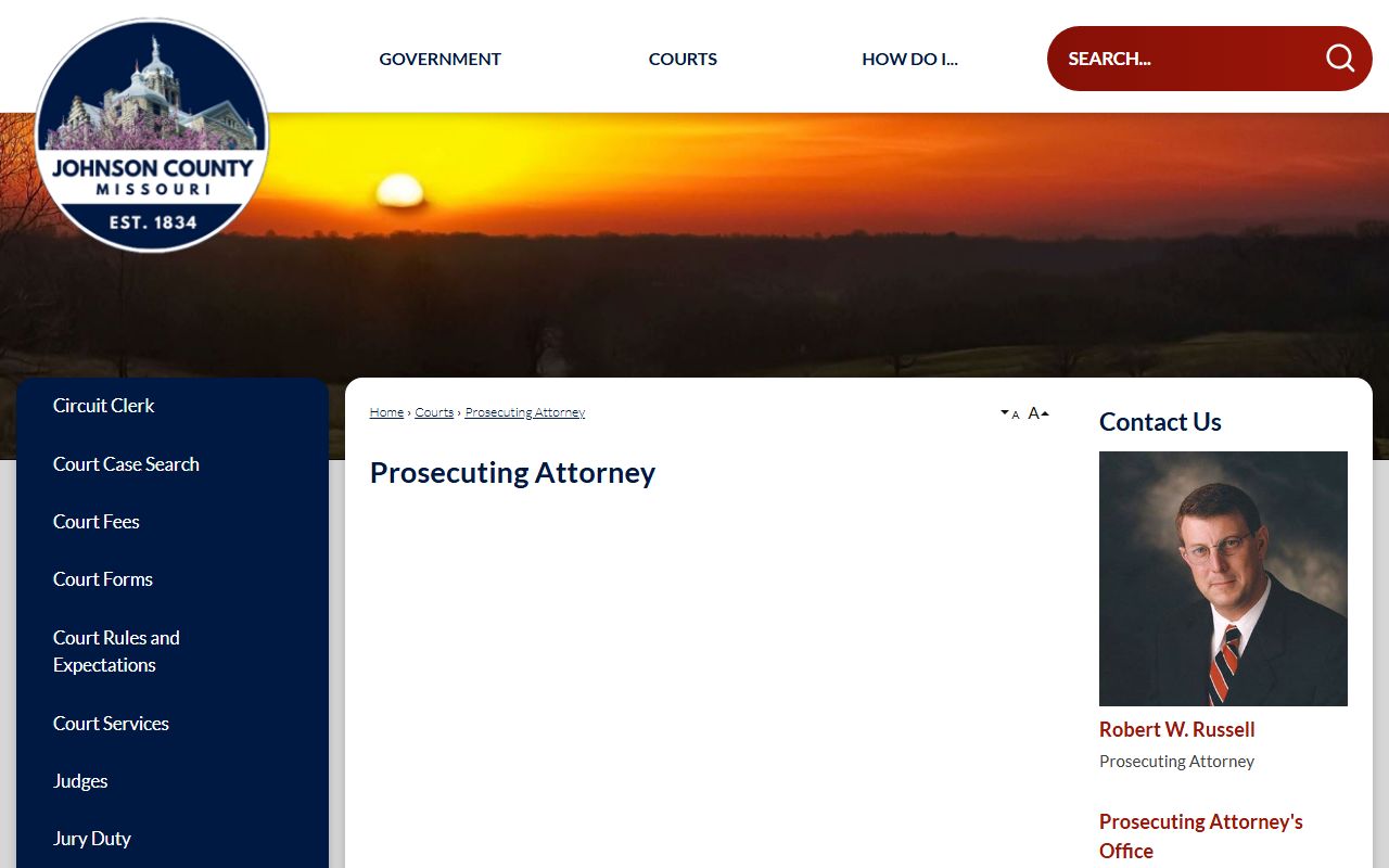 Johnson County Circuit Clerk prosecutor and court record routing