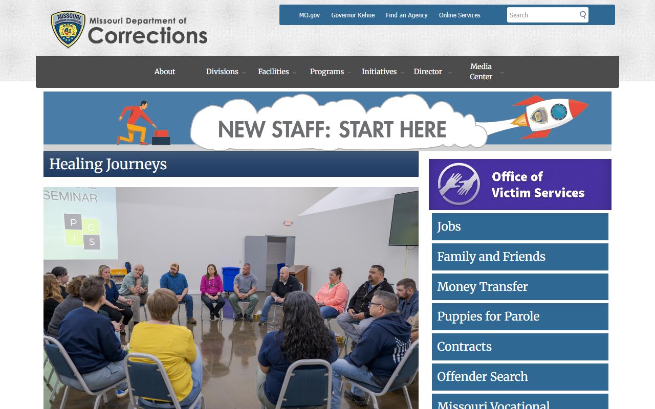 Johnson County criminal court records Missouri Department of Corrections resource