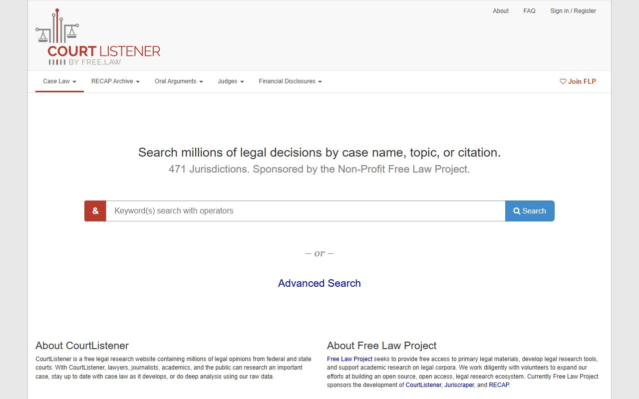 Johnson County criminal court records CourtListener research alternative
