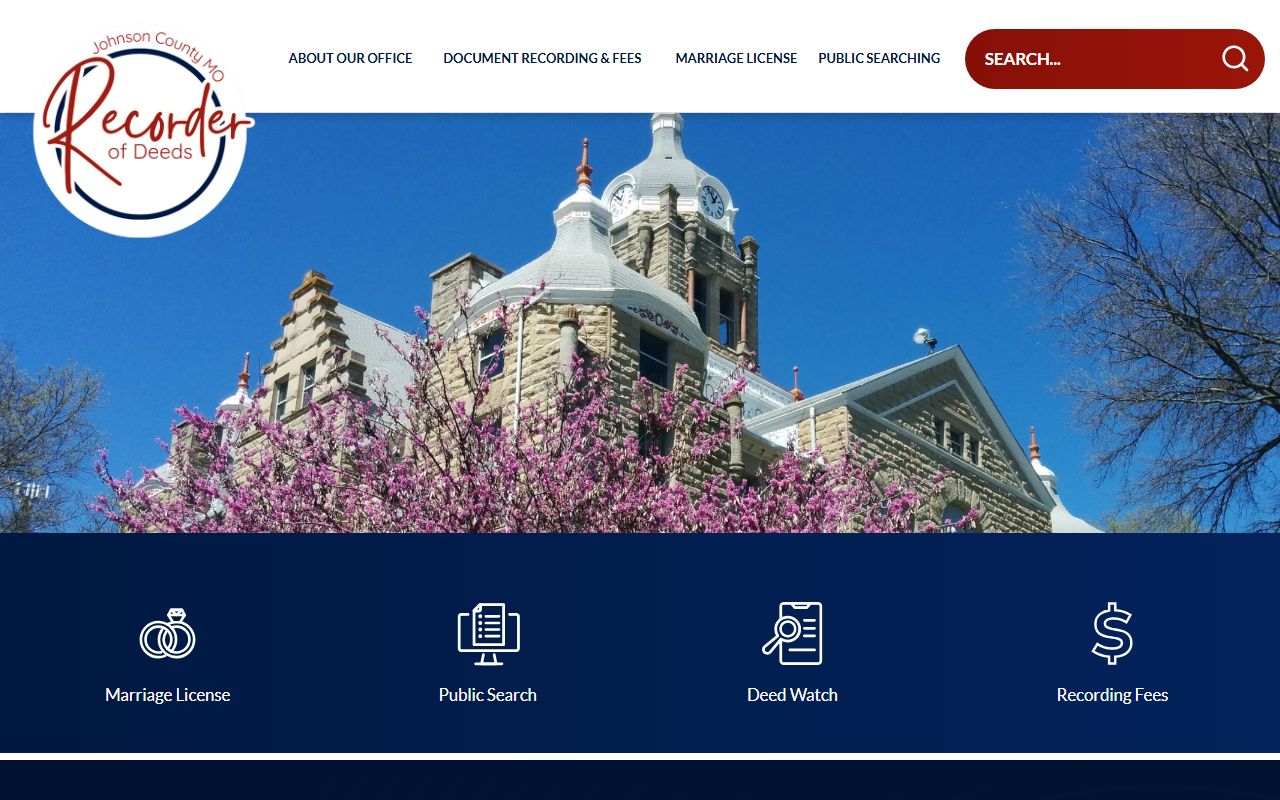Johnson County marriage and divorce records Recorder of Deeds