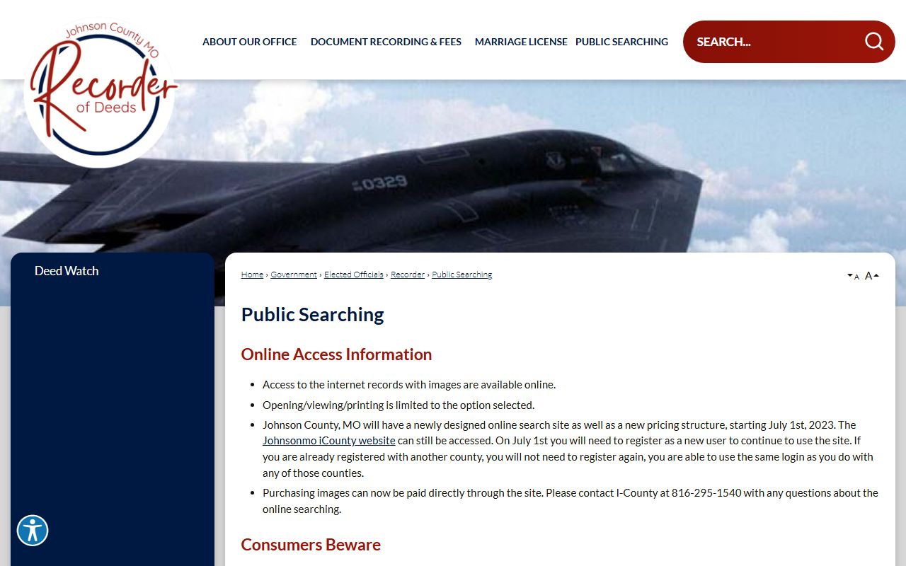 Johnson County marriage records Recorder public searching iCounty